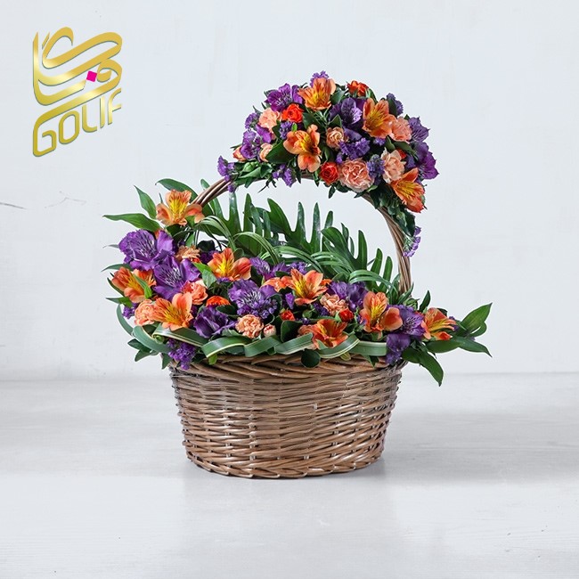 باکس گل تبریک هدیه عاشقانه تولد ارسال رایگان زیبا لاکچری ارسال فوری سریع گل فروشی آنلاین گل فروشی گلیف جعبه گل زیبا لاکچری آنترویم لیلیوم ارکیده